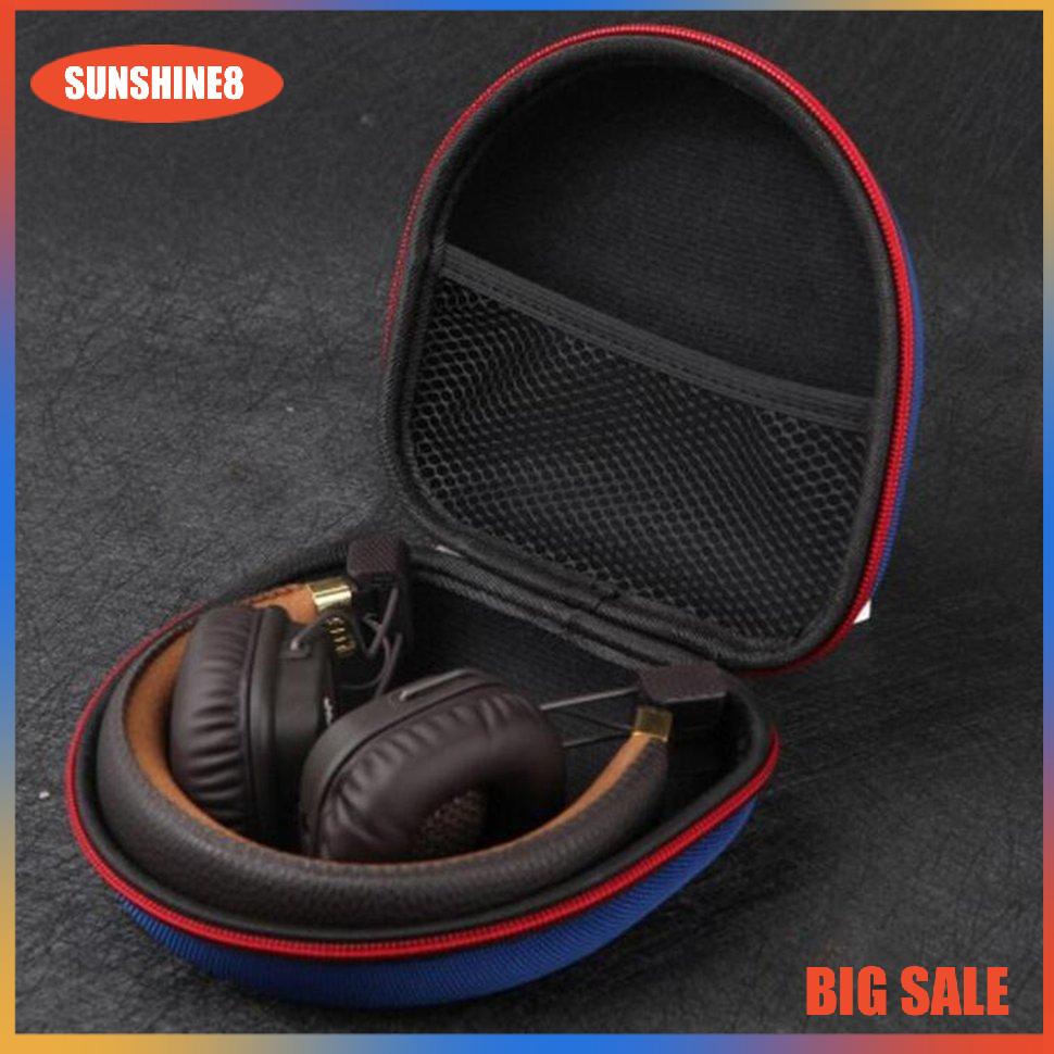 【SUN】Portable Smoothy Anti-Knock Headphone Storage Case Bag Carrying Storage Case