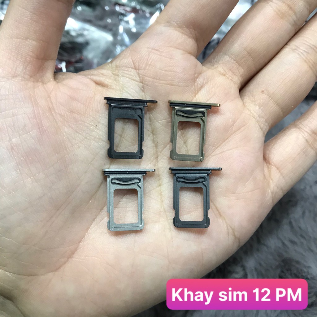 Khay sim iphone 12 Mini/ iphone 12 Đủ màu/ 1 sim hoặc 2 sim