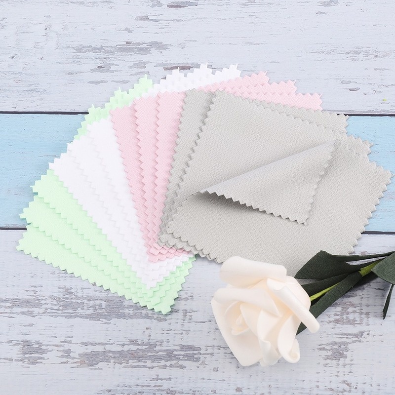 Bộ 10 khăn lau kính ống kính trang sức 8x8cm