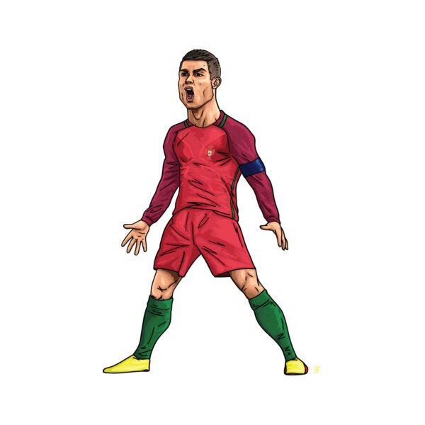 Bộ 36 sticker decal hình dán Cristiano Ronaldo, hình dán CR7, hình dán laptop, hình dán bóng đá