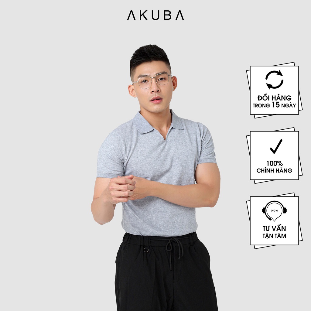 Áo Thun Nam Có Cổ Polo AKUBA Cao Cấp 01JW048
