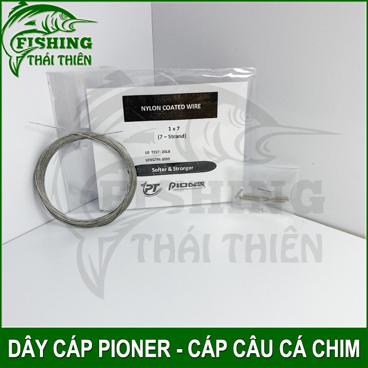 Dây câu, Cáp câu cá Pioner chuyên dùng câu cá chim và các loại cá răng sắc bén