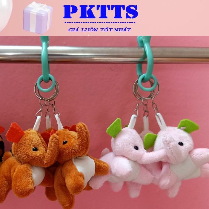 Móc Khoá, Móc Treo Balo Thú Bông Chú Voi Con Ngộ Nghĩnh, Dễ Thương, Cute.
