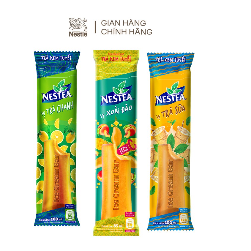  Combo 3 hộp trà kem tuyết Nestea