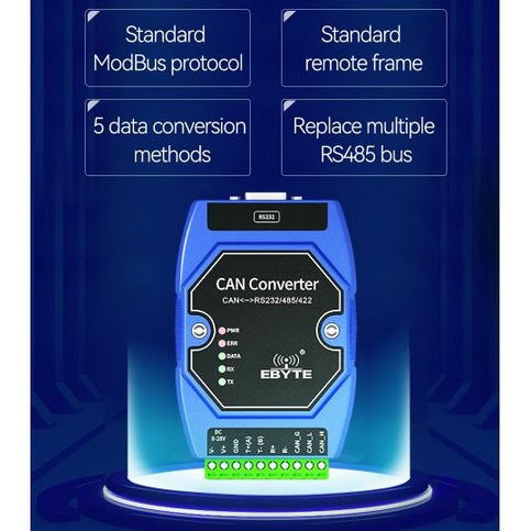 Bộ chuyển đổi CAN bus sang RS485 RS422 RS232 chính hãng Ebyte