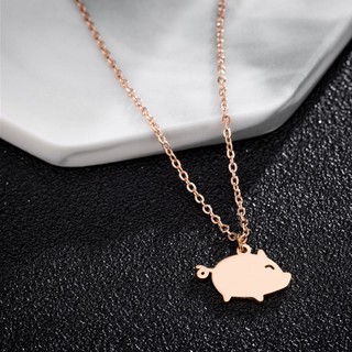Dây Chuyền Heo Tim Đỏ Titan Không Đen TT 1723