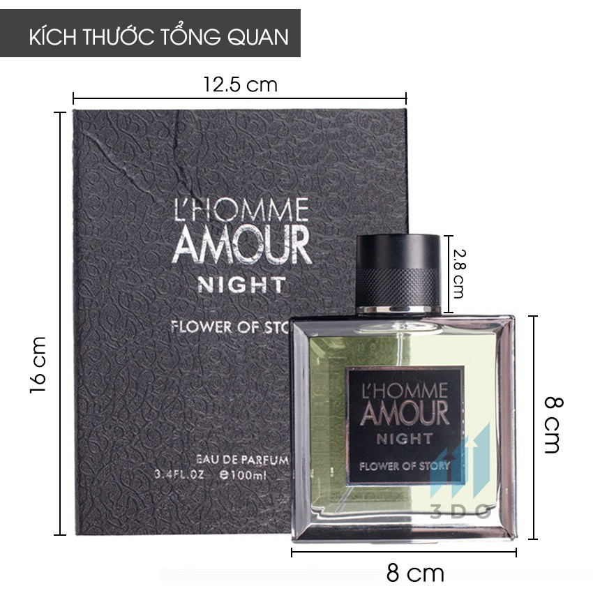 Nước hoa nam cao cấp L' HOMME 100ml, mùi hương cô đặc thơm lâu đến 8h Phân phối chính hãng bởi 3DO, nước hoa quý ông | BigBuy360 - bigbuy360.vn