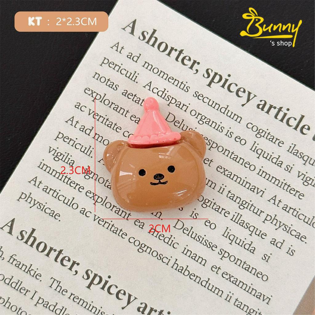 Charm sticker 3D nổi trang trí ốp điện thoại/ gắn bình nước siêu dễ thương