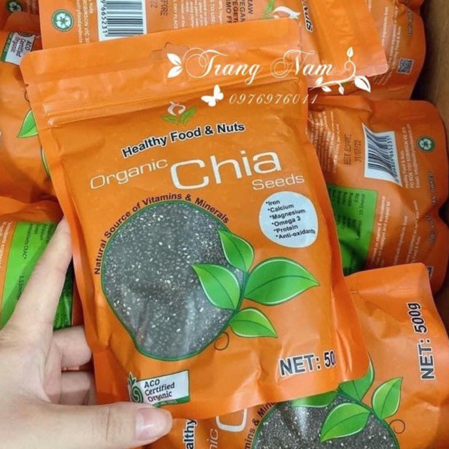 Hạt chia organic Health and food 500gr Úc