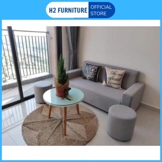   FREESHIP HÀ NỘI  Ghế sofa nỉ H2  bền đẹp khung gỗ tự nhiên sofa phòng khách đủ kích thước 