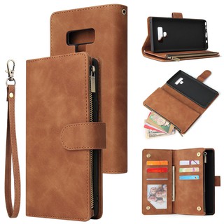 Bao da điện thoại khóa kéo cho Samsung Galaxy Note 9 Note 10 Note 10 Pro
