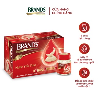 Nước yến thật BRAND S đường phèn 42 ml x 6 lọ