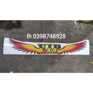 Tem decal chữ vip mẫu đại bàng dán trang trí xe tải, xe ben. tem vạn dặm bình an dán xe