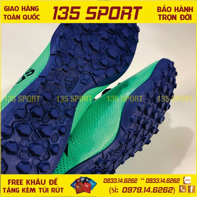 Giày Bóng Đá X17.3 Xanh Ngọc TF