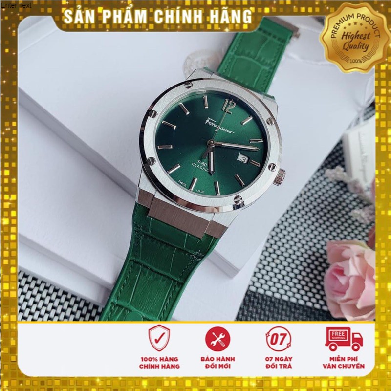 Đồng hồ nam ắt nhịp Trend năm nay Màu Green nên em về F80 - dòng bán chạy số 1 của Salvatore Ferragamo ! .