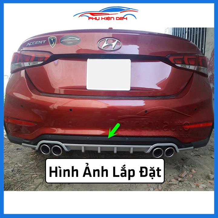 Lippo, líp chia pô ô tô Accent 2018-2019-2020 mẫu pô kép/ pô vuông chuẩn form xe thể thao