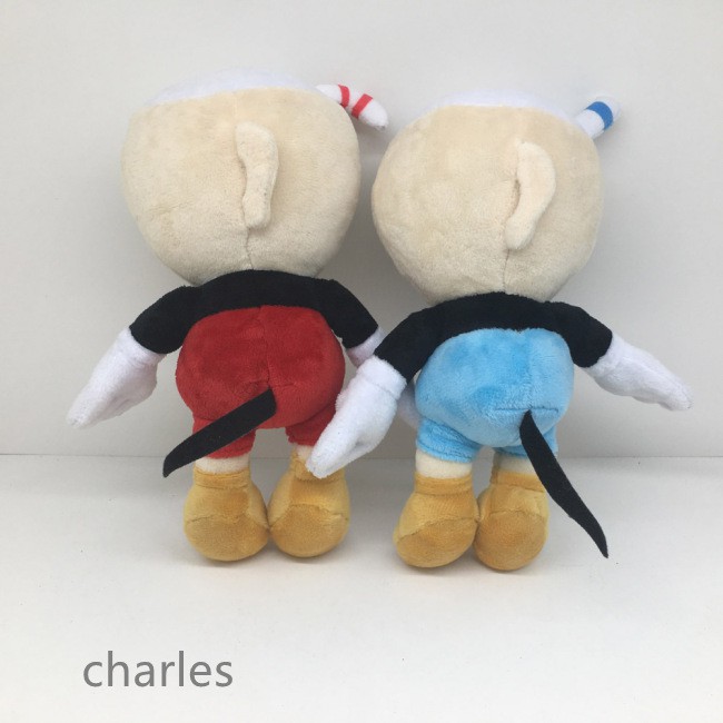 Đồ chơi nhồi bông hình Cuphead 9.8 inch