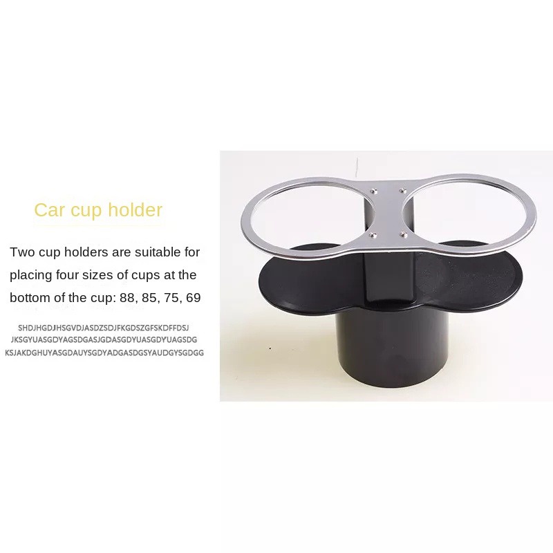 Giá Đỡ Cốc Nước Hai Lớp Bằng ABS Chất Lượng Cao Cho Xe Hơi