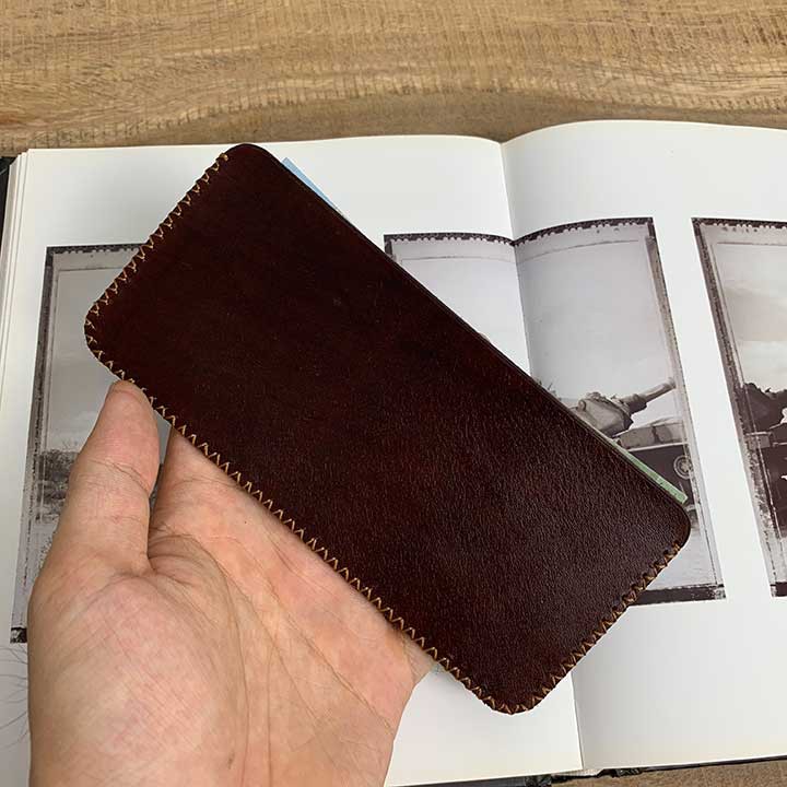 Ví nữ - đồ da thủ công - màu nâu DT371