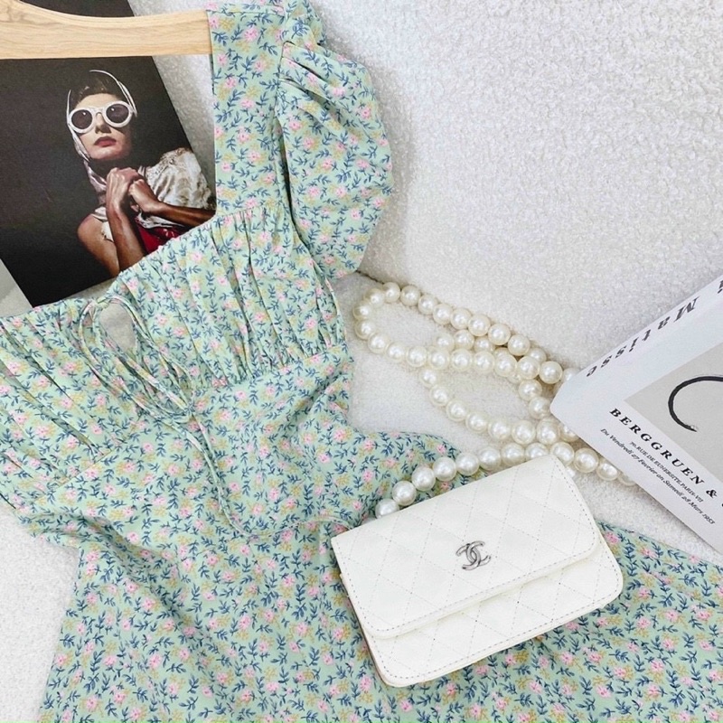 Đầm maxi hoa nhí