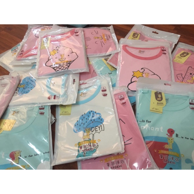 7 bộ đồ coton cho bé