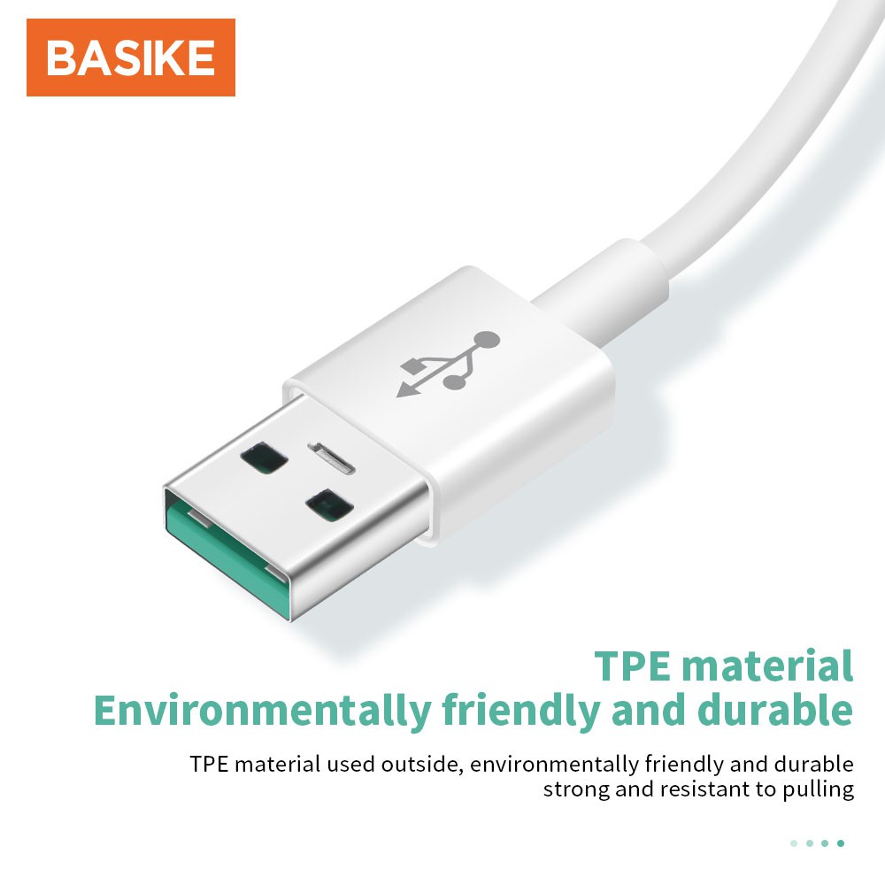 Cáp sạc nhanh 4A chuyển đổi cổng USB sang Micro dài 1M BASIKE