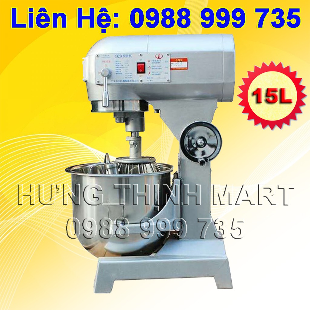 Máy trộn bột mỳ, bột bánh bao loại 15L