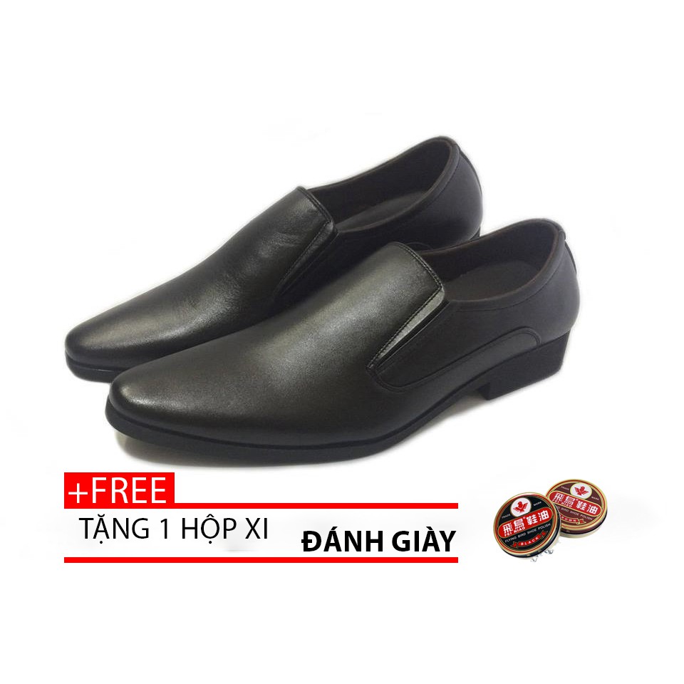 (Freeship) Giày Da Nam Công Sở Đẹp - S111 (Đen)