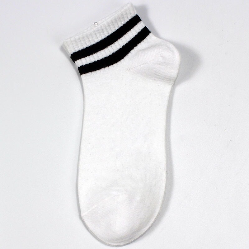 Tất cổ lửng kẻ sọc ngang nam nữ unisex, phong cách hàn quốc, chất liệu thoáng mát, thấm hút mồ hôi