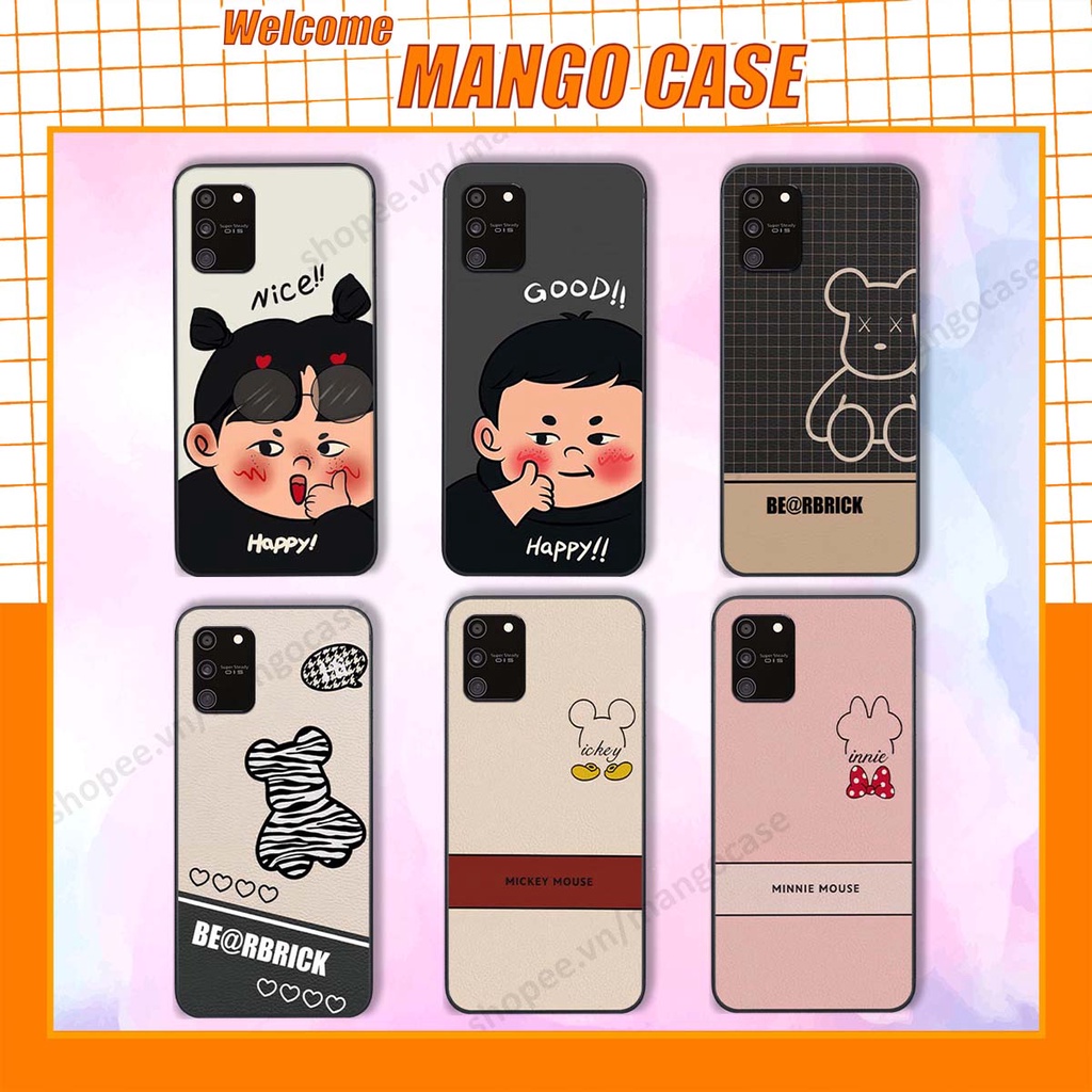 Ốp lưng Samsung S10 Lite in hình happy nice, bé gấu đáng yêu
