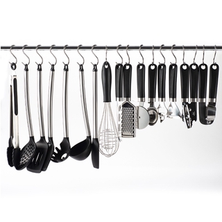 Stainless Steel S-Shape Hook Multi-function Kitchen Bedroom Railing S Hanger Hook Clasp Holder Hooks Hanging Clothes Rack