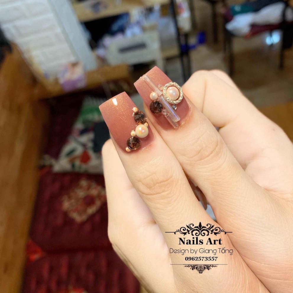 Set gel nhũ ánh trai AS mẫu chai đen 6 chai - ánh nhũ