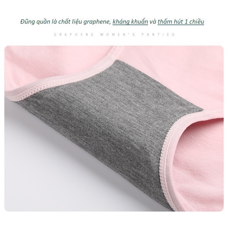 Quần Lót Nữ Cotton Kháng Khuẩn Phong Cách Nhật Bản Thông Khí Thấm Hút Mồ Hôi Mềm Mại Co Giãn Tốt P404 | BigBuy360 - bigbuy360.vn