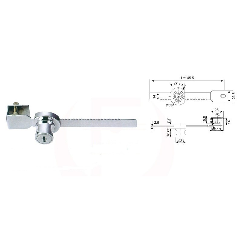Khóa Tủ Kính Lùa, Kính 5mm, 8mm, Khóa Răng Cưa HMR Chìa Khóa Thau