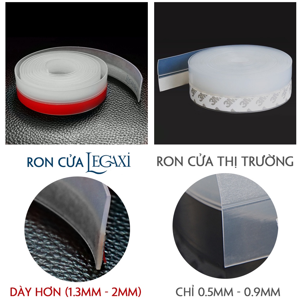 Ron Chân Cửa Dài 2m Ngăn Bụi, Nước, Côn Trùng Vào Phòng Legaxi Rộng 110mm
