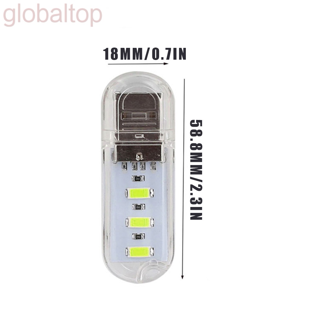 Đèn led 3 bóng 3000k 7000k cổng USB tiện lợi