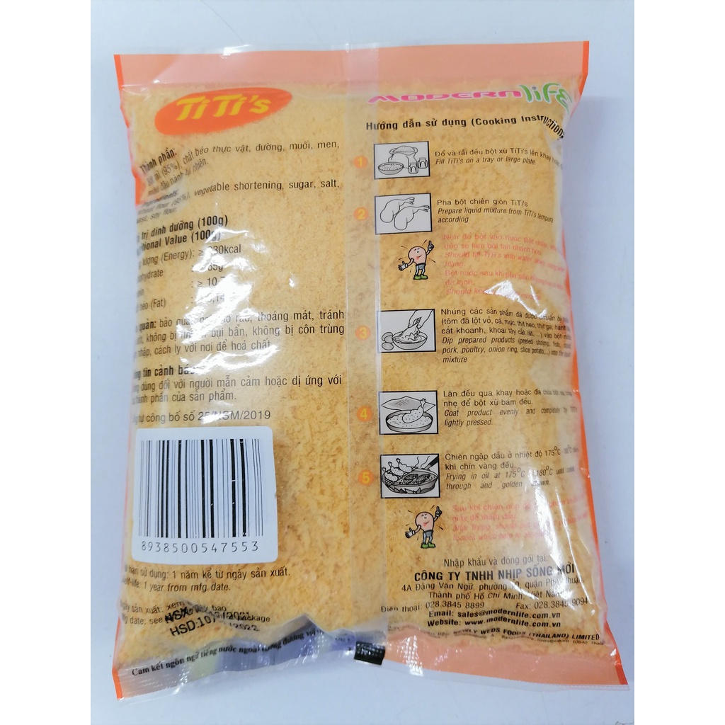 [200g] BỘT CHIÊN XÙ [Thailand] TITI’S Bread Crumbs (nsm-hk)