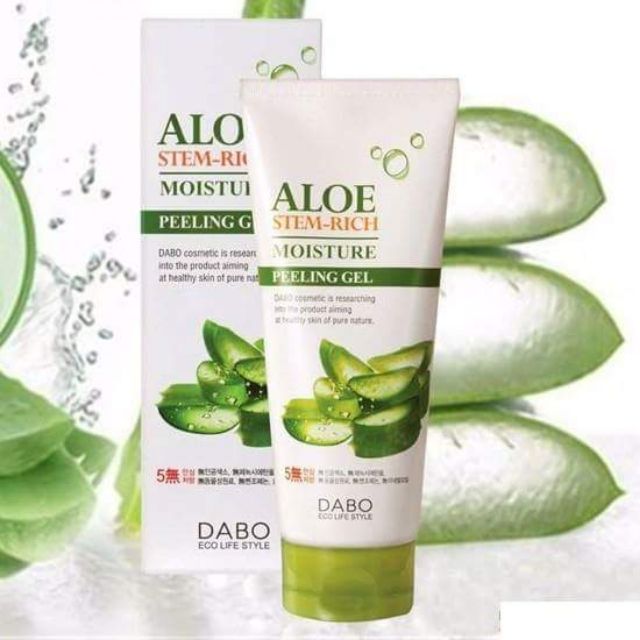 Com bo 3 tuýp Tẩy da chết Lô hội Dabo Aloe