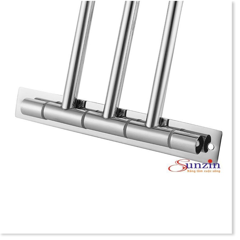 Vắt khăn 3 chạc Sunzin, chất liệu inox 304