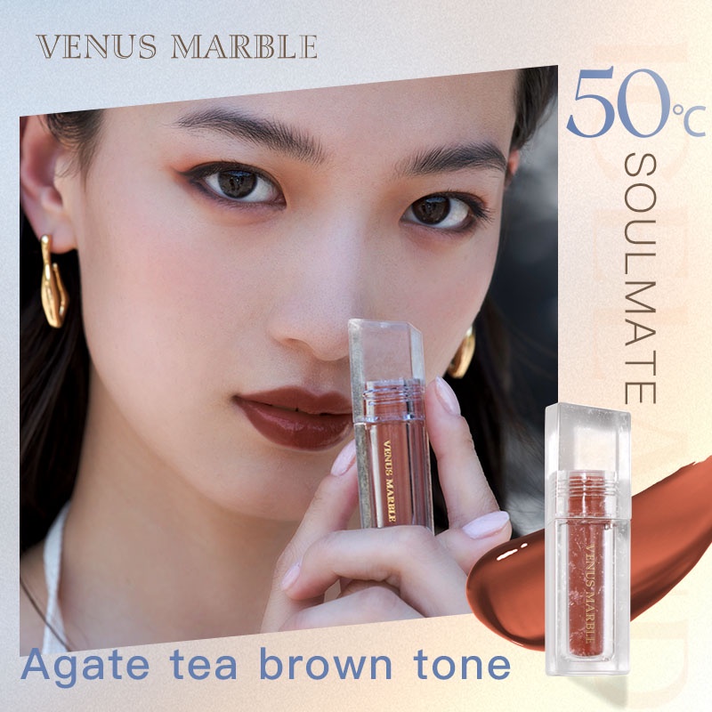 Son bóng VENUS MARBLE 3g dưỡng ẩm siêu sáng bóng làm đẹp cho nữ