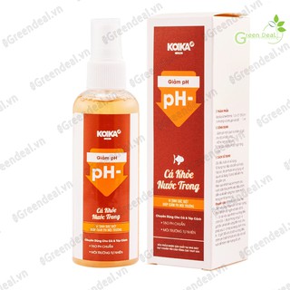 KOIKA - Giảm pH (Chai 105 ml) | Vi sinh đặc biệt xử lý nước cho hồ cá cảnh thủy sinh
