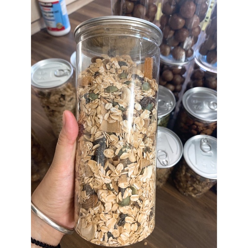 Hũ 500g ngũ cốc Granola ăn kiêng - vị mật ong