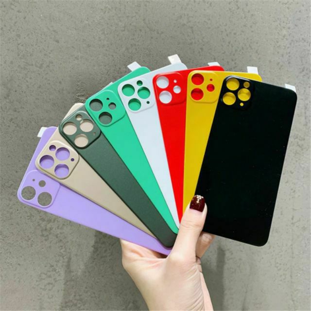 Dán Lưng Nhám Đủ Màu  Dành Cho 7plus 8plus X XS XSMAX 11 PRO MAX