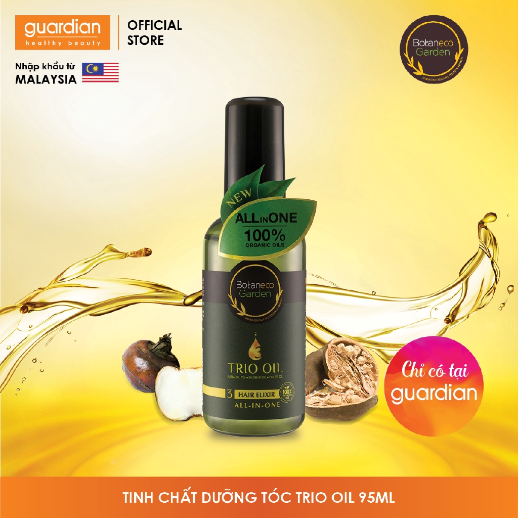 Tinh chất dưỡng tóc Botaneco Garden Trio Oil 3 trong 1 (95ml) - Tinh chất  dưỡng ẩm 