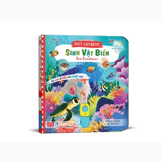SÁCH - Sách chuyển động - First explorers - Sea creatures - Sinh vật biển_TT_Mami