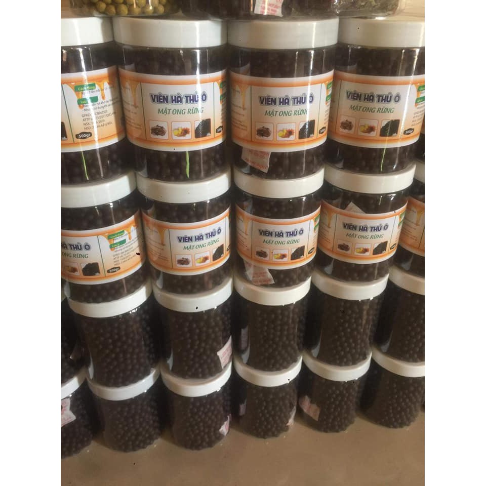 Viên Hà Thủ ô mật ong rừng - có mã vạch $ giấy ATTP - hũ 500gram