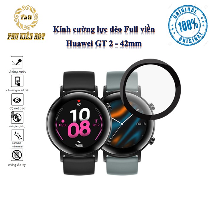 [HUAWEI GT2]Kính cường lực dẻo full viền Huawei Gt 2 bản 42mm