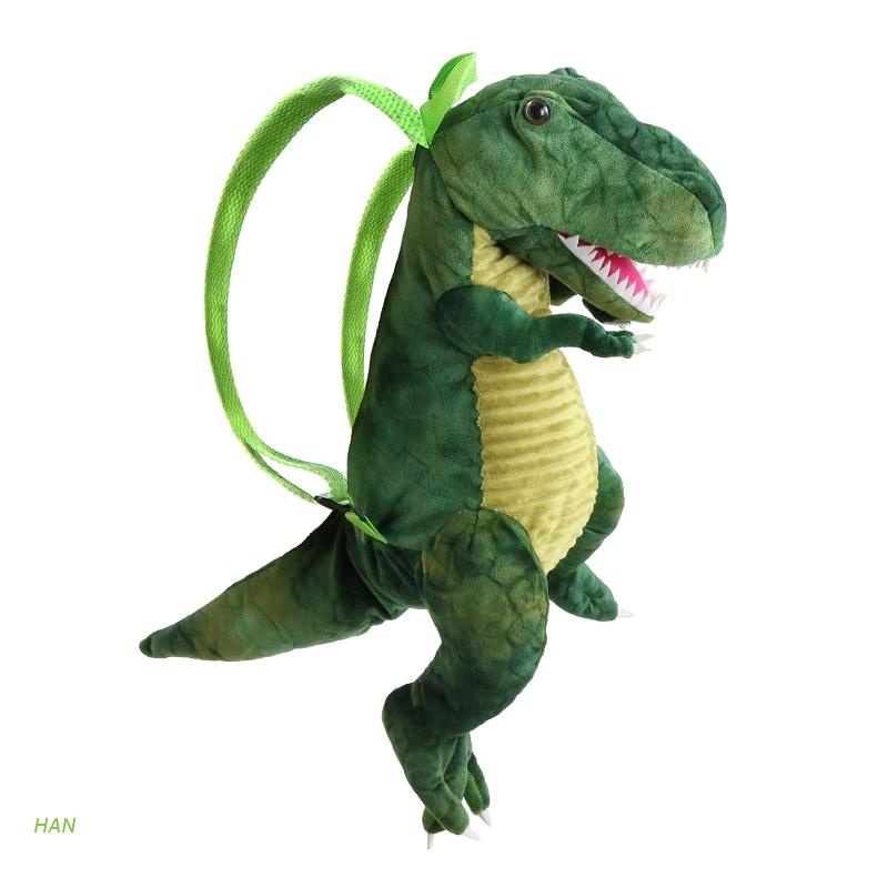 Ba Lô Hình Khủng Long 3D Nhồi Bông Dễ Thương Cho Bé Gái
