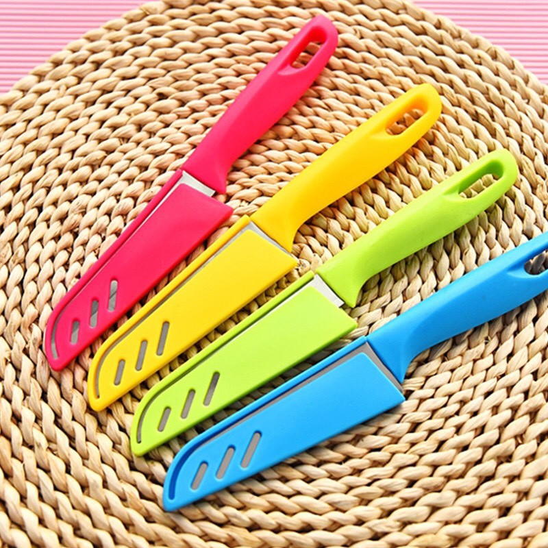 Dao gọt hoa quả, trái cây Latimax có nắp đậy an toàn - Màu ngẫu nhiên