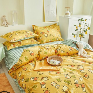 Bộ chăn ga gối Poly cotton gà con